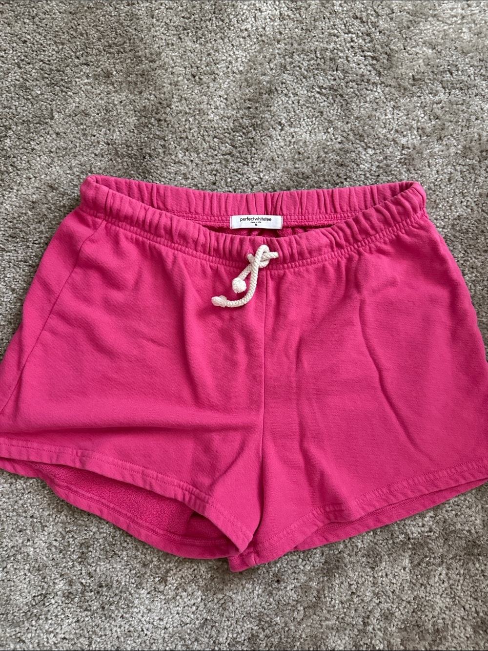perfectwhitetee Hot Pink Drawstring Athletic Shorts